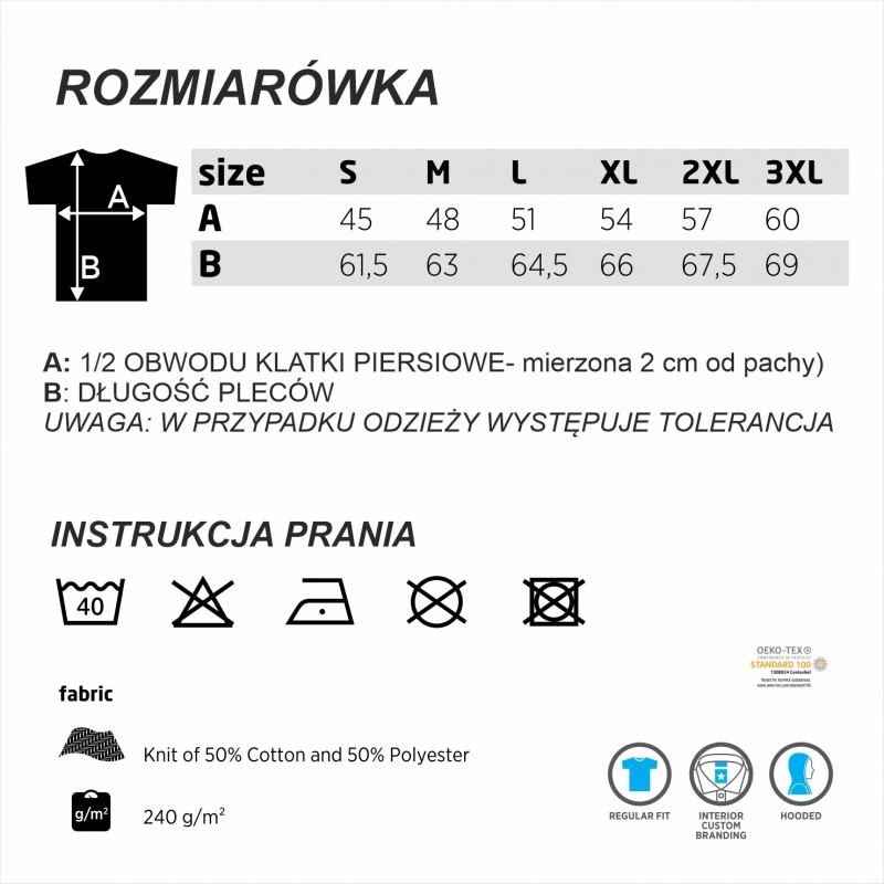 BLUZA Z KAPTUREM "STARS" BLUE