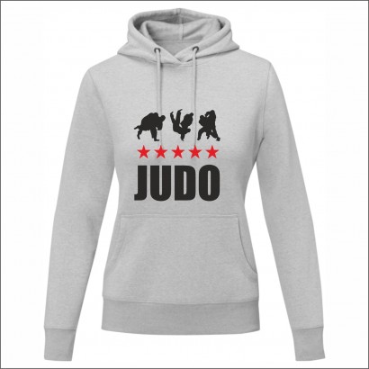 BLUZA Z KAPTUREM "STARS" GREY