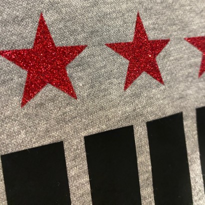 BLUZA Z KAPTUREM "STARS" GREY