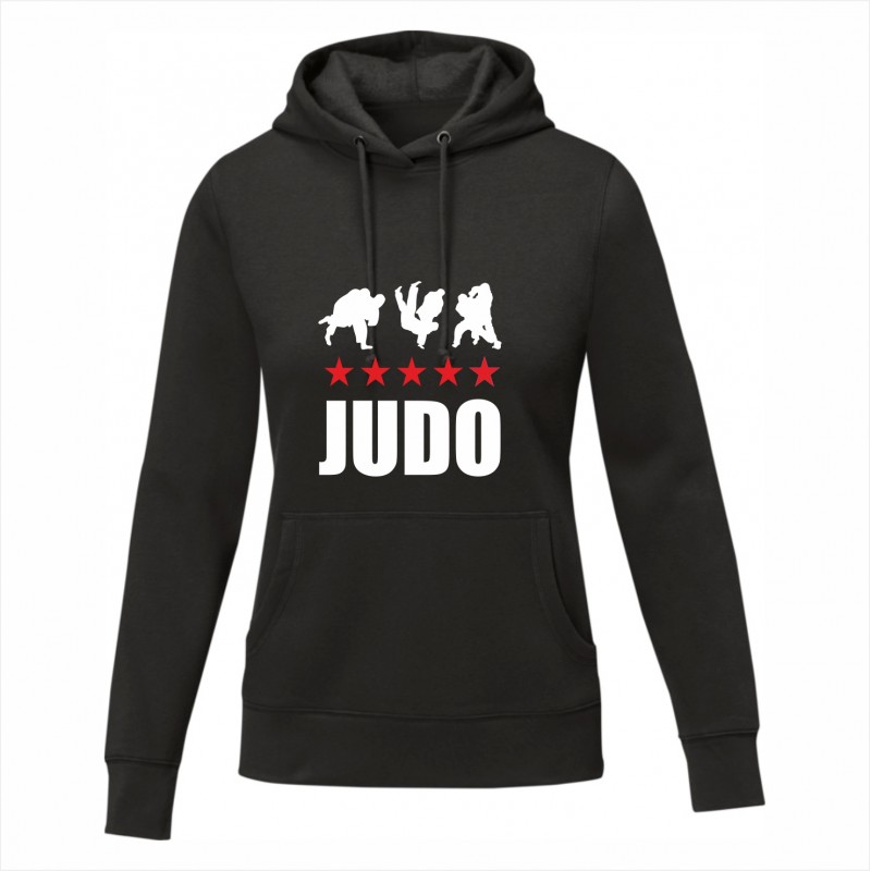 BLUZA Z KAPTUREM "STARS" BLACK