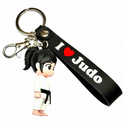 BRELOK JUDO GIRL 3D